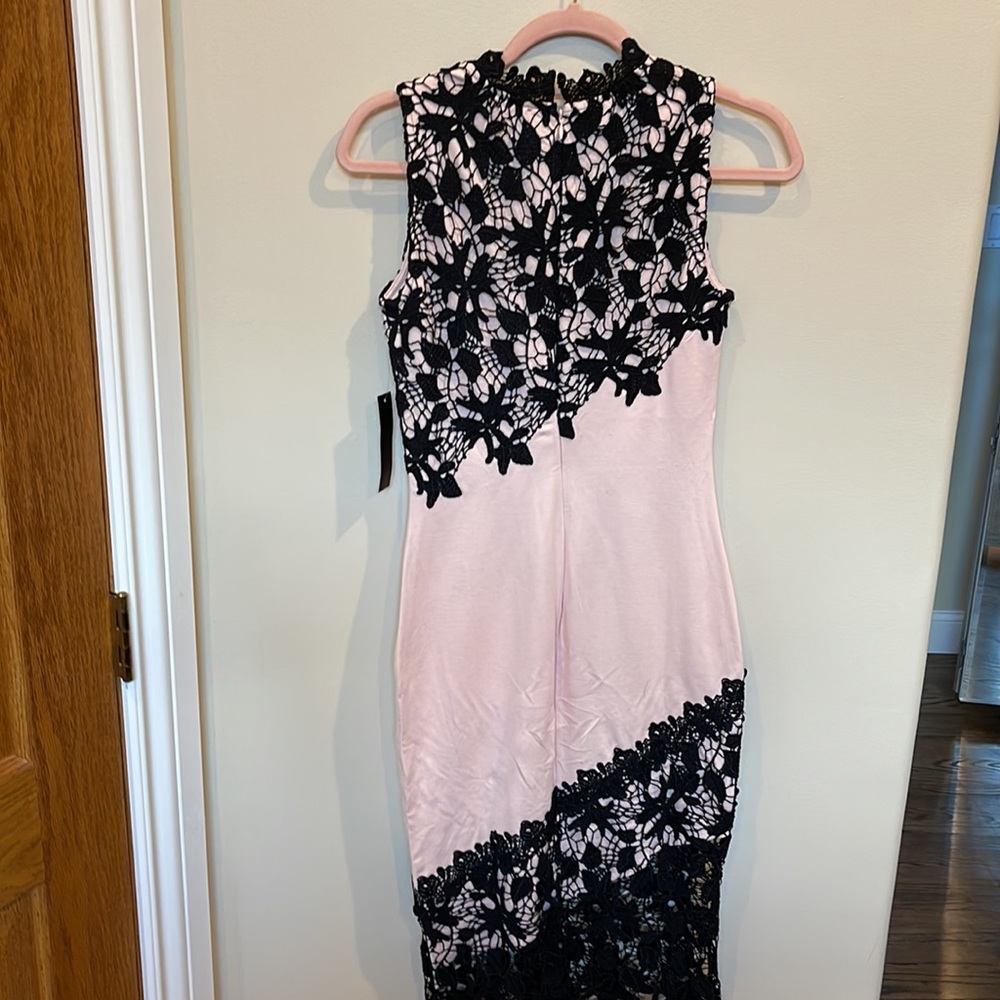 🆕Venus Pink and Black Lace Dress